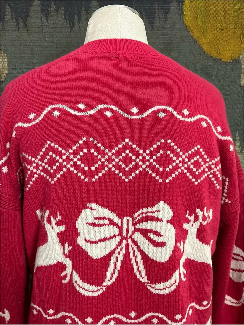 Anthropologie Oversized Reindeer Sweater XXS